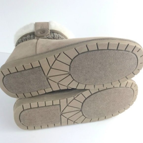 Womens Faux Suede Biege Faux fur Parvin Bootie - Picture 3 of 8